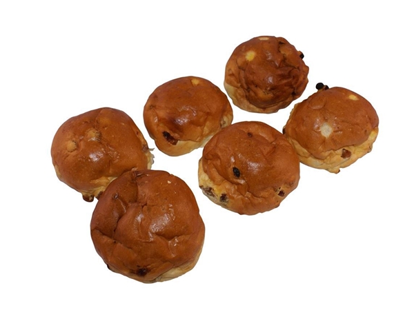 Rozijnenbollen 6 stuks