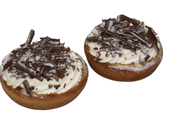 Klein vlaaitje rijst slagroom