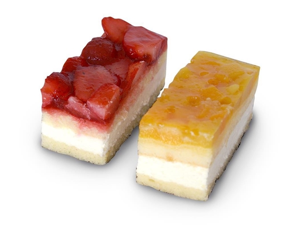 Gluten en lactose vrij perzik gebakje