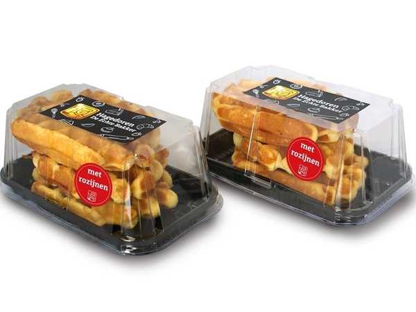 Blister met 3 grootvaders cake wafels rozijnen