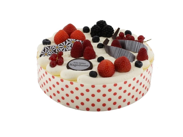 Bisquit slagroom taart 14-16 personen