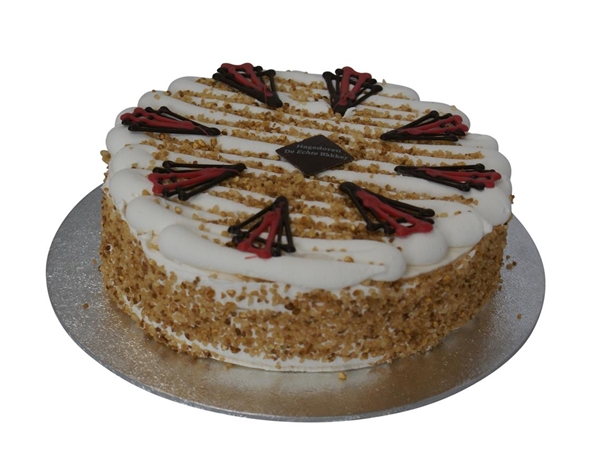 Hazelnoot progres taart 10 personen