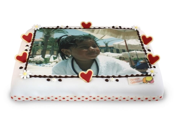 24 Pers. amerikaanse fototaart slagroom